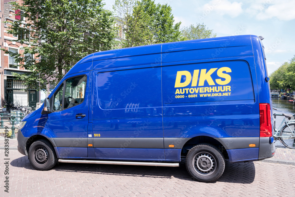 AMSTERDAM, THE NETHERLANDS JULY 4, 2019 MercedesBenz Sprinter of