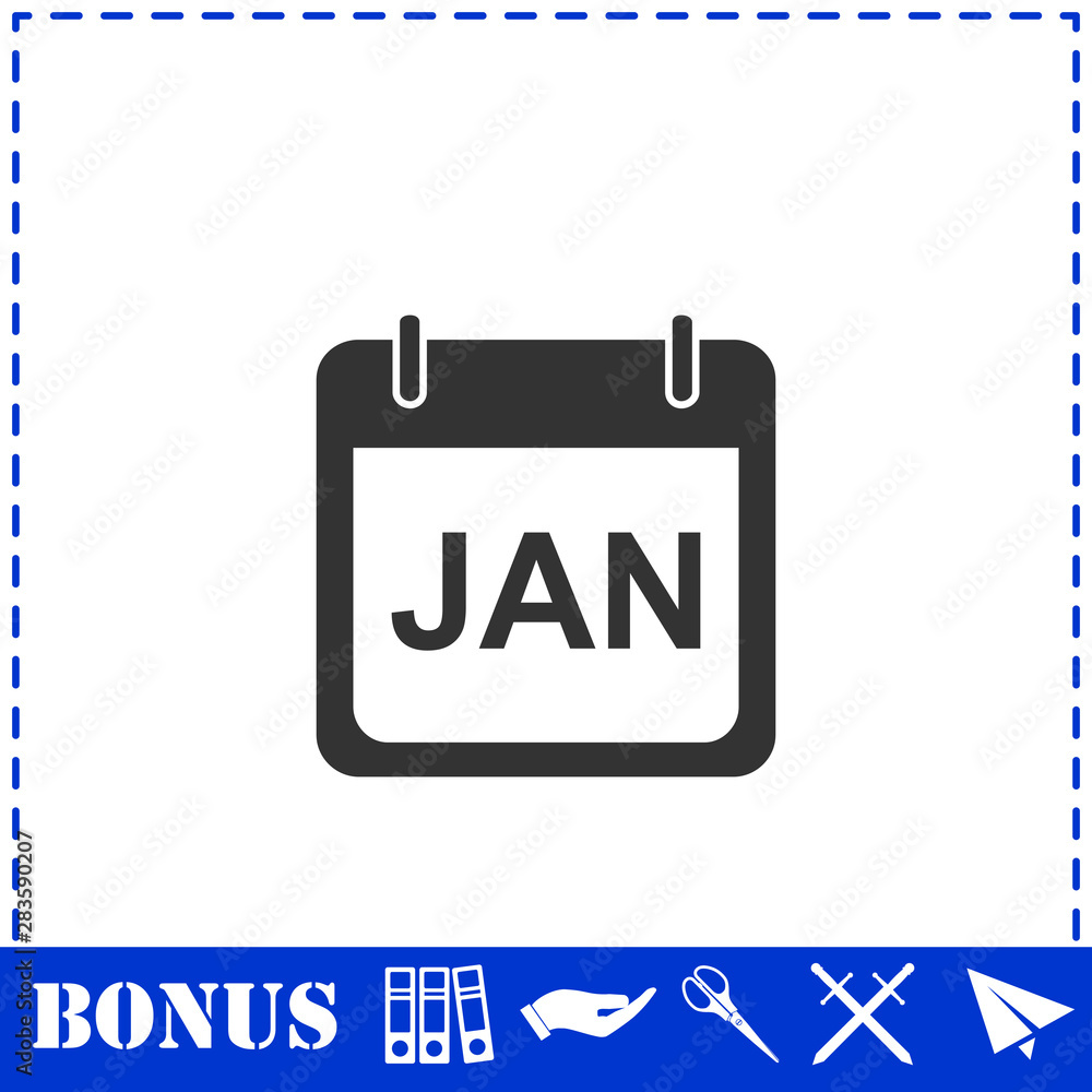 Calendar icon flat Calendar icon flat