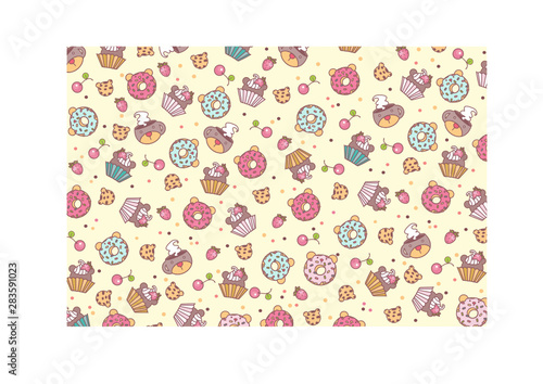 fundo, papel de parede, banner. culinária, confeitaria, padaria