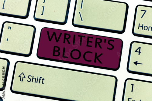 Word writing text Writer s is Block. Business concept for Condition of being unable to think of what to write.