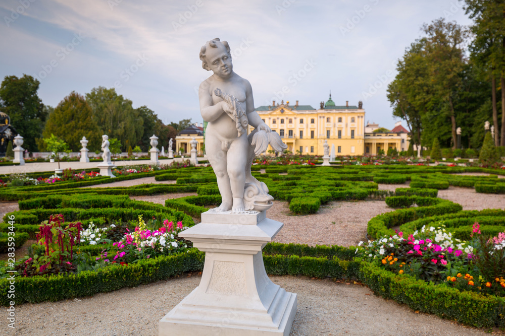 Fototapeta premium Beautiful gardens of the Branicki Palace in Bialystok, Poland.