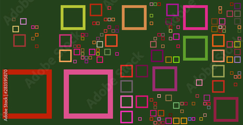 Abstract background with sq...