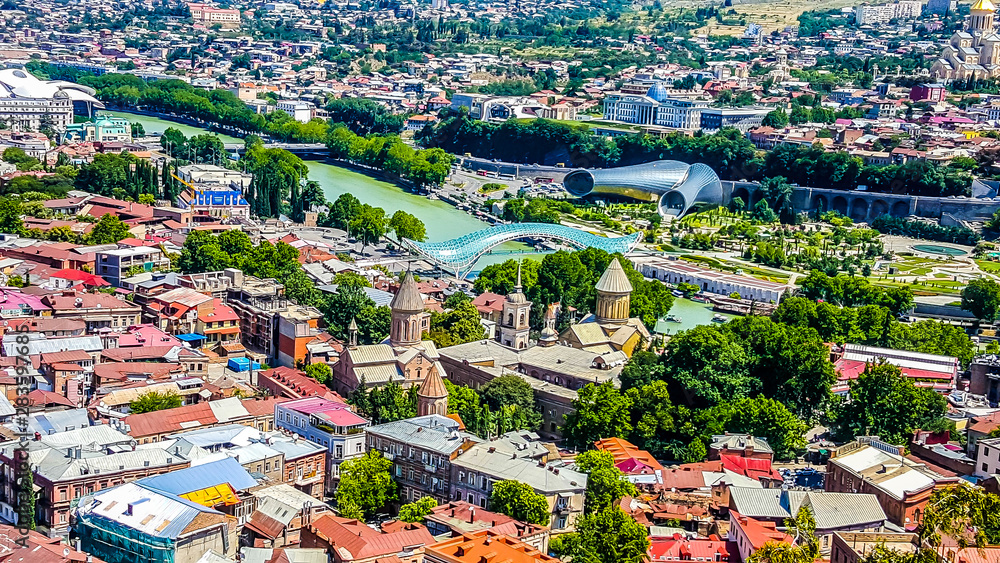 Aerial view of Tbilisi, Georgia