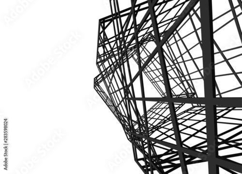 structure building construction. Industrial background