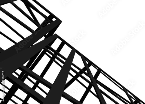 structure building construction. Industrial background