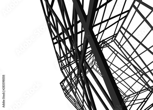 structure building construction. Industrial background