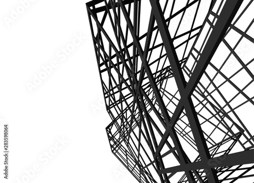 structure building construction. Industrial background