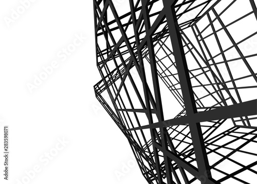 structure building construction. Industrial background