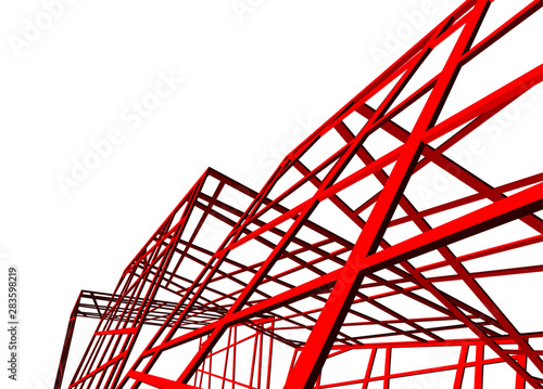 structure building construction. Industrial background