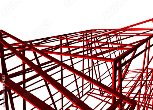 structure building construction. Industrial background