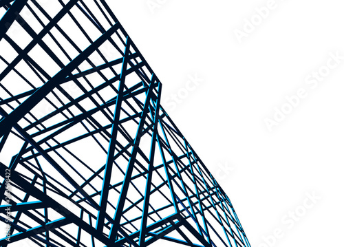 structure building construction. Industrial background