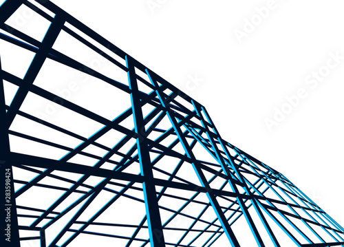 structure building construction. Industrial background