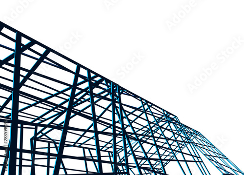 structure building construction. Industrial background