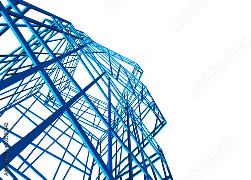 structure building construction. Industrial background