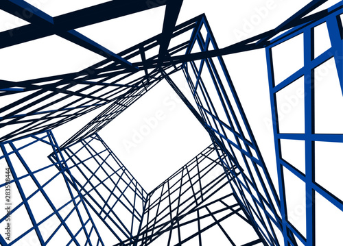structure building construction. Industrial background
