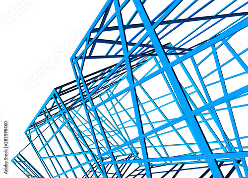 structure building construction. Industrial background