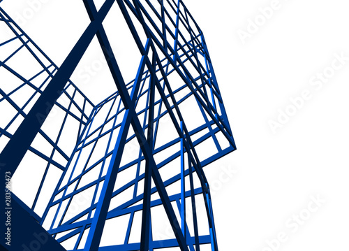 structure building construction. Industrial background