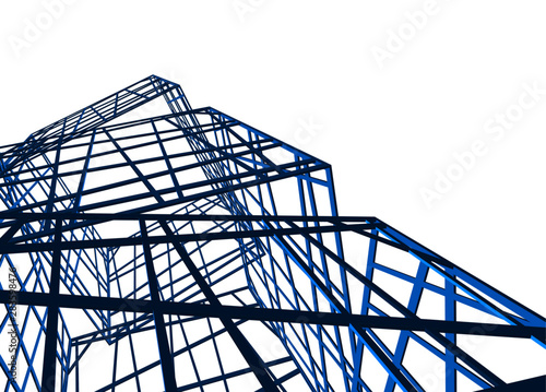 structure building construction. Industrial background