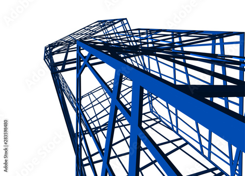 structure building construction. Industrial background
