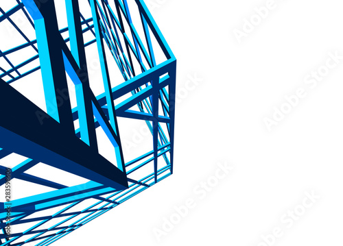 structure building construction. Industrial background