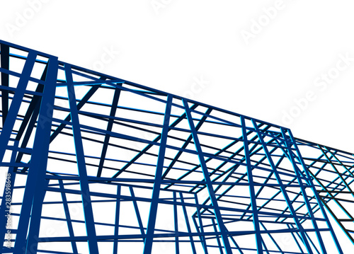 structure building construction. Industrial background