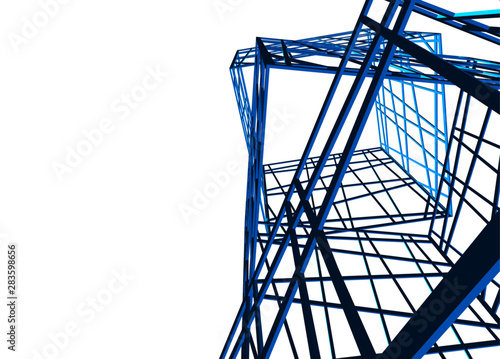 structure building construction. Industrial background