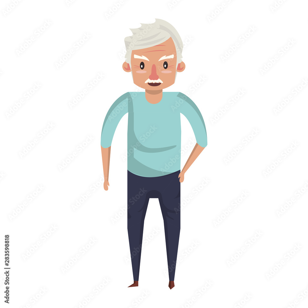 grandparent senior old grandfather cartoon grandparent senior old grandfather cartoon