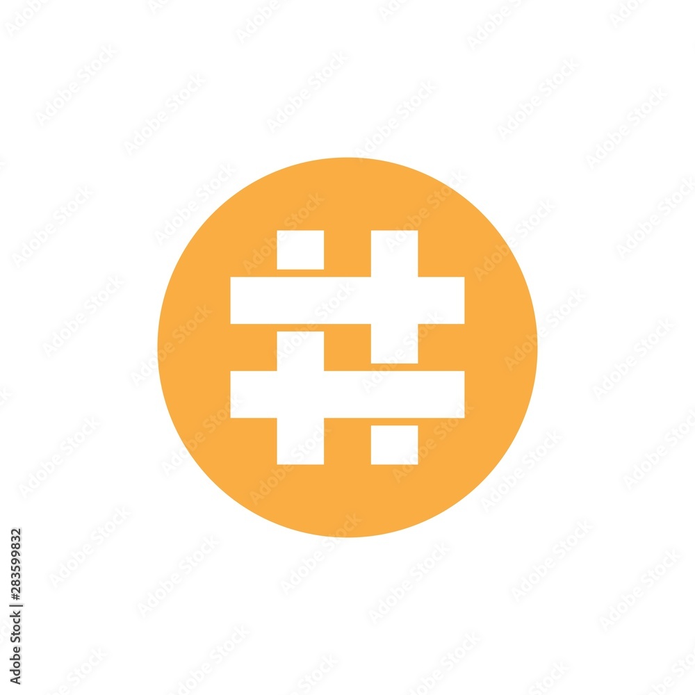 Woven bamboo logo vector design Woven bamboo logo vector design