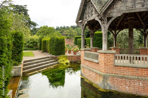 Hampton Court Castle gardens Hope under Dinmore Herefordshire England photo