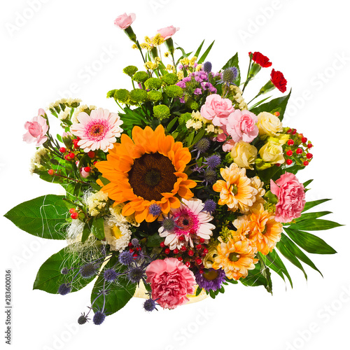 Bouquet of colorful  fresh flowers
