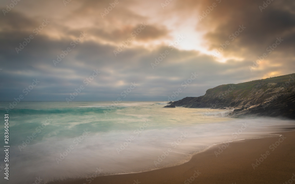 Little Fistral Near Newquay Headland Cornwall Little Fistral Near Newquay Headland Cornwall