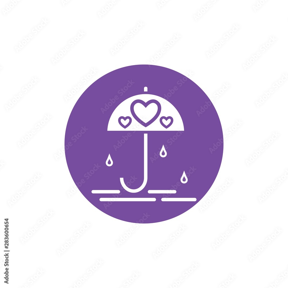 Umbrella logo template vector icon illustration design Umbrella logo template vector icon illustration design