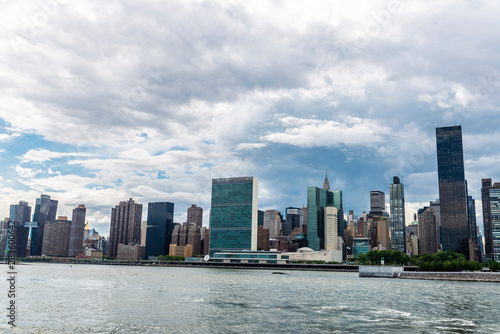 Skyline of skyscrapers in Manhattan, New York City, USA