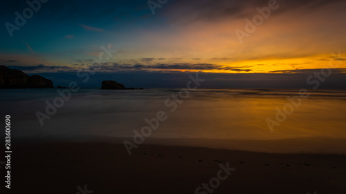 Perranporth Beach Cornwall Sunset