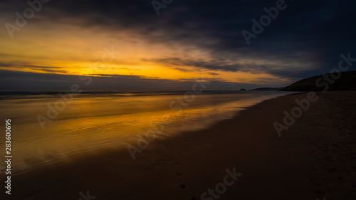 Perranporth Beach Cornwall Sunset