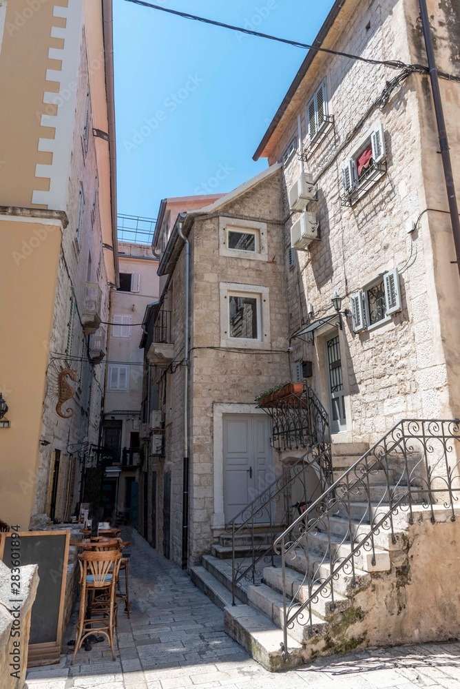 Stone houses in old Split in Croatia