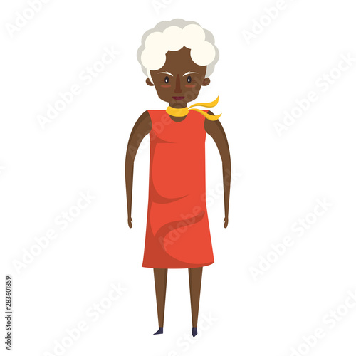 grandparent senior old grandmother cartoon