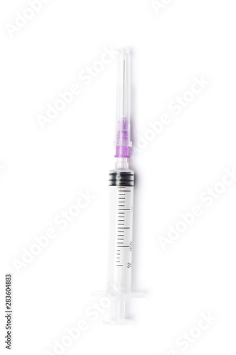 Syringe   isolated on a white background.