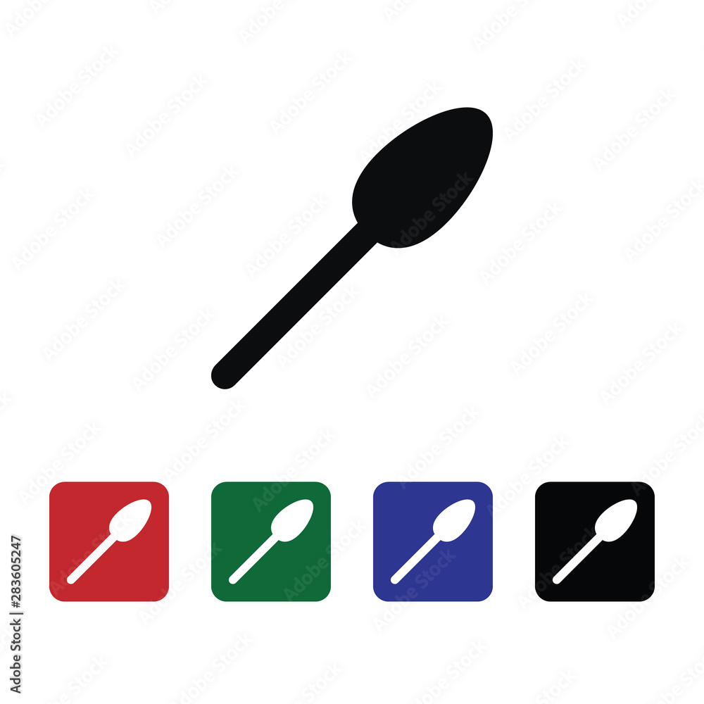 Spoon vector icon. Element of kitchen for mobile concept and web apps illustration. Thin flat icon for website design and development, app development. Premium icon Spoon vector icon. Element of kitchen for mobile concept and web apps illustration. Thin flat icon for website design and development, app development. Premium icon