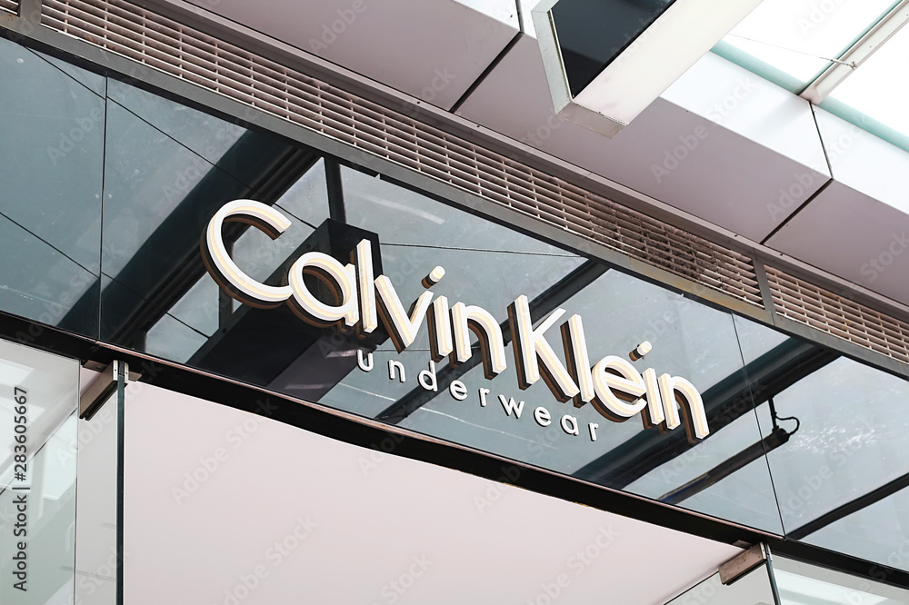Detail of Calvin Klein store in Sydney, Australia. It is an American  fashion house founded in 1968. Stock Photo | Adobe Stock