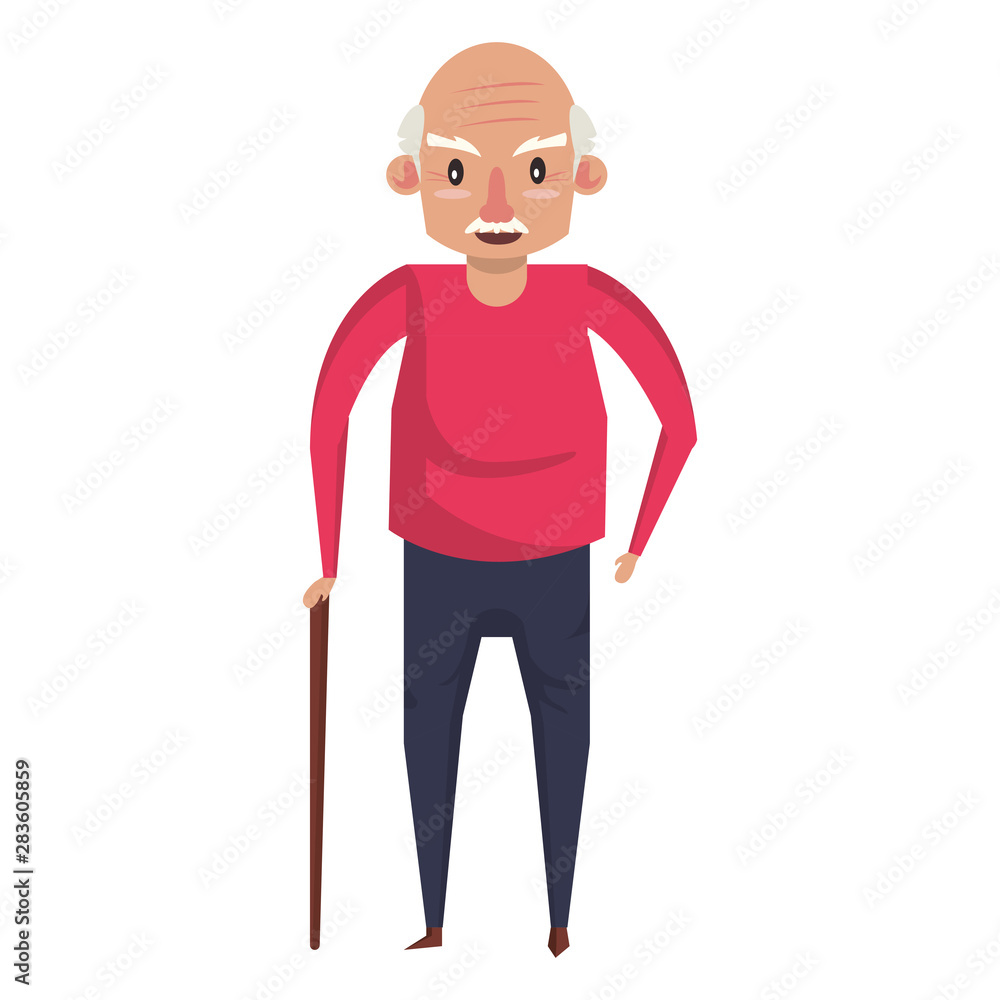 grandparent senior old grandfather cartoon grandparent senior old grandfather cartoon