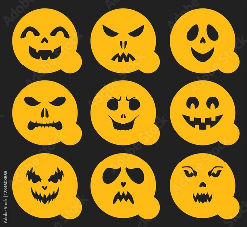 halloween pumpkin jack stencil art set