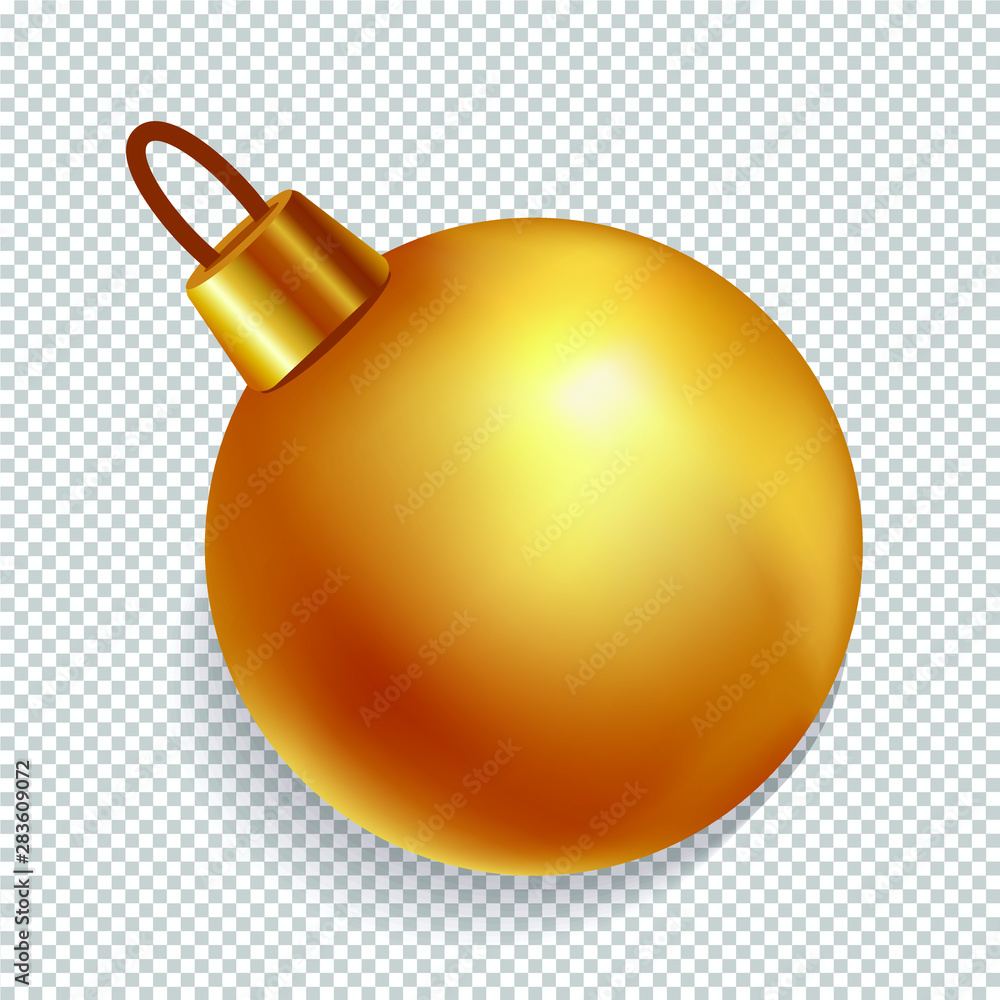 Christmas ball. Rrealistic view top.Vector illustration Christmas ball. Rrealistic view top.Vector illustration