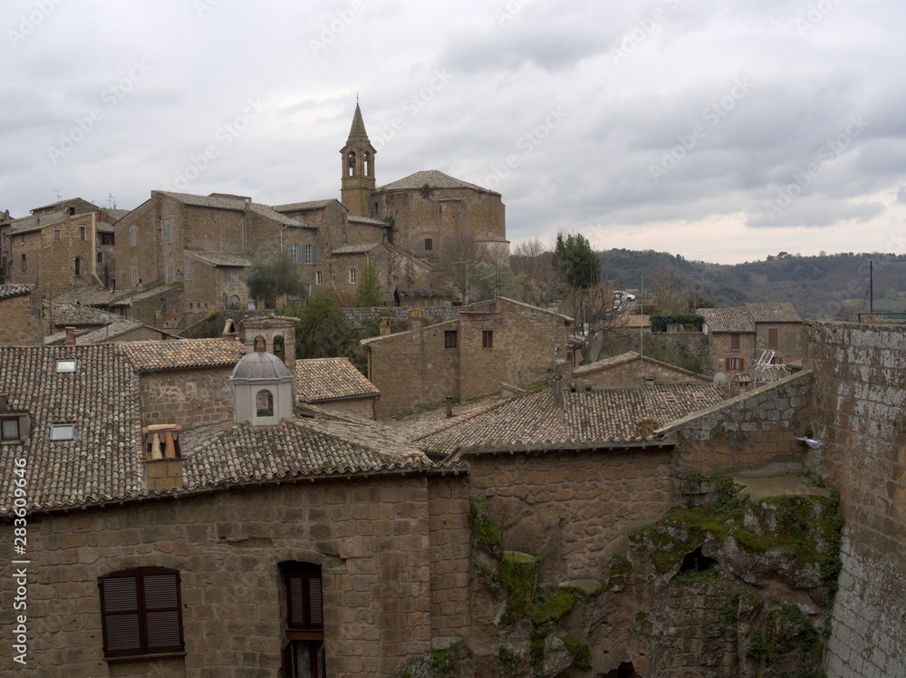 Cloudy day in Orvieto, Italy