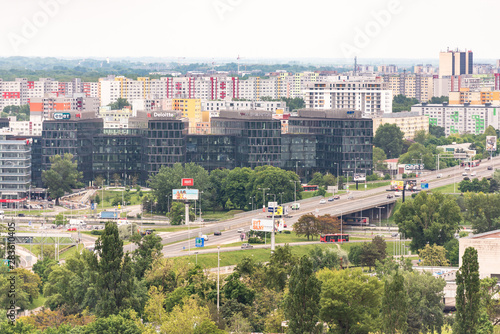 Slovakia. Europe, may 2019. Modern and Soviet construction of residential areas.