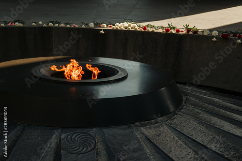 Slika na platnu Armenya, Yerevan. Armenian Genocide Memorial