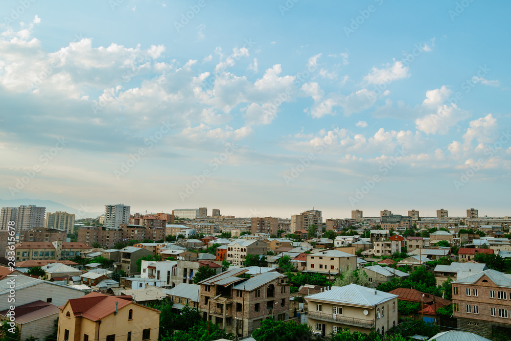 Armenia, Yerevan. View overlooking the town