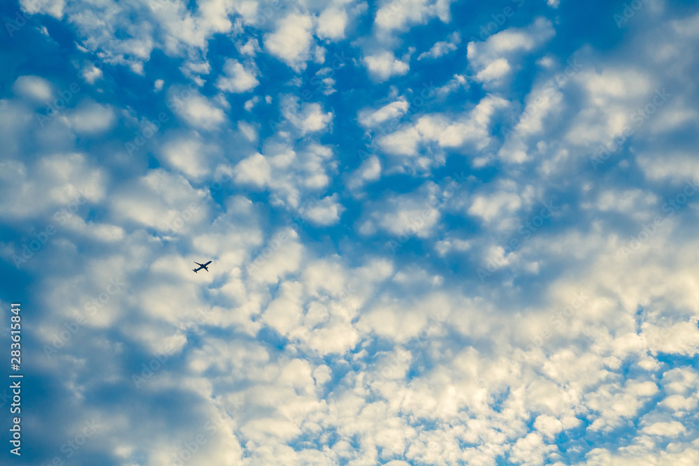 Blue sky with clouds. Natural background. Blue sky with clouds. Natural background.