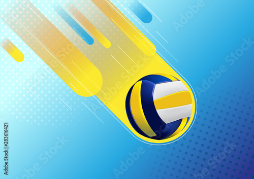 Volleyball sport design background.