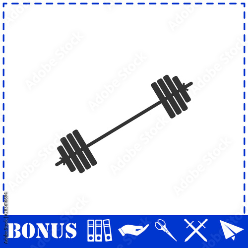 Free flex gear crossbar icon flat